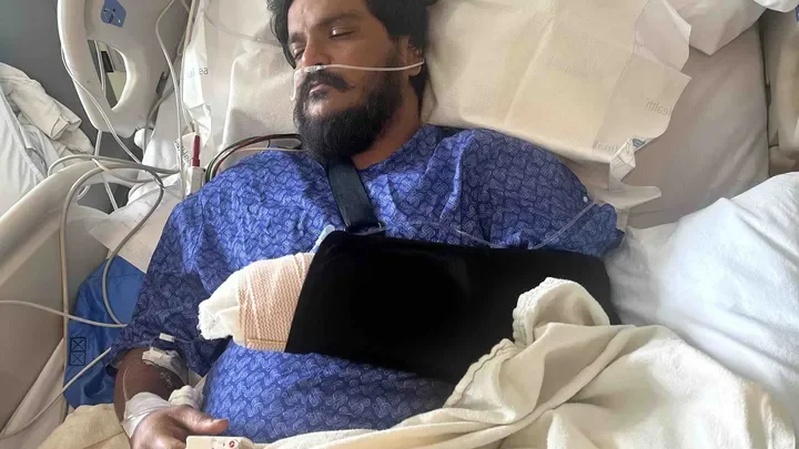 The victim, named as Sohail, pictured on a GoFundMe page that has been set up in the wake of the attack